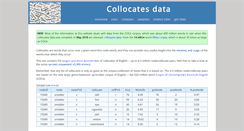Desktop Screenshot of collocates.info